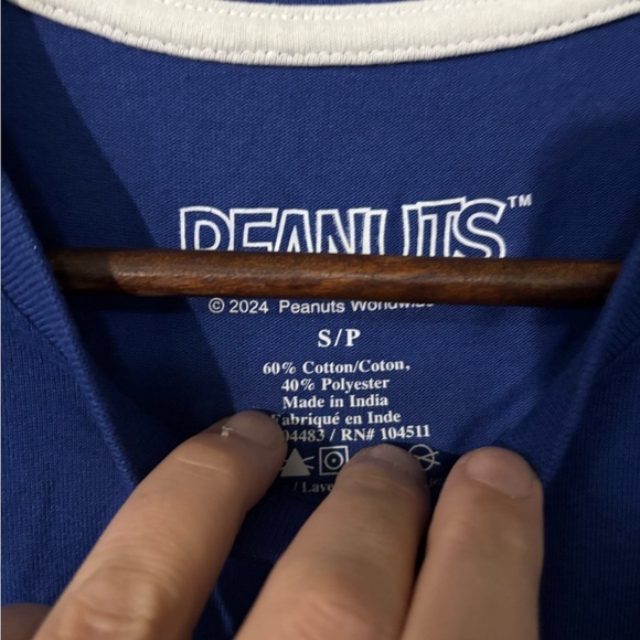 Peanuts Blue and White T-Shirt - Picture 3 of 4